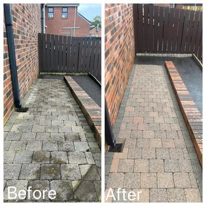 Rainey Exterior Cleaning — recent driveway pressure wash in Belfast